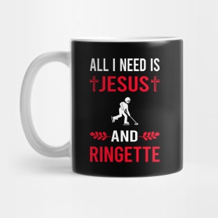 I Need Jesus And Ringette Mug